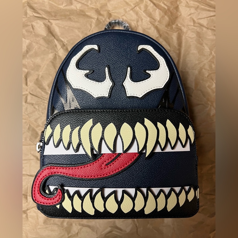 Marvel Venom Cosplay Loungefly Mini Backpack - 707 Street Exclusive - NWT